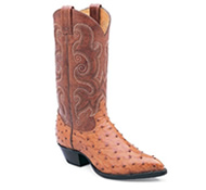 Ostrich leather boot